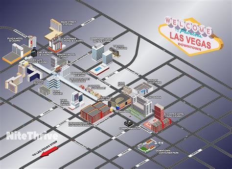 map of downtown vegas hotels